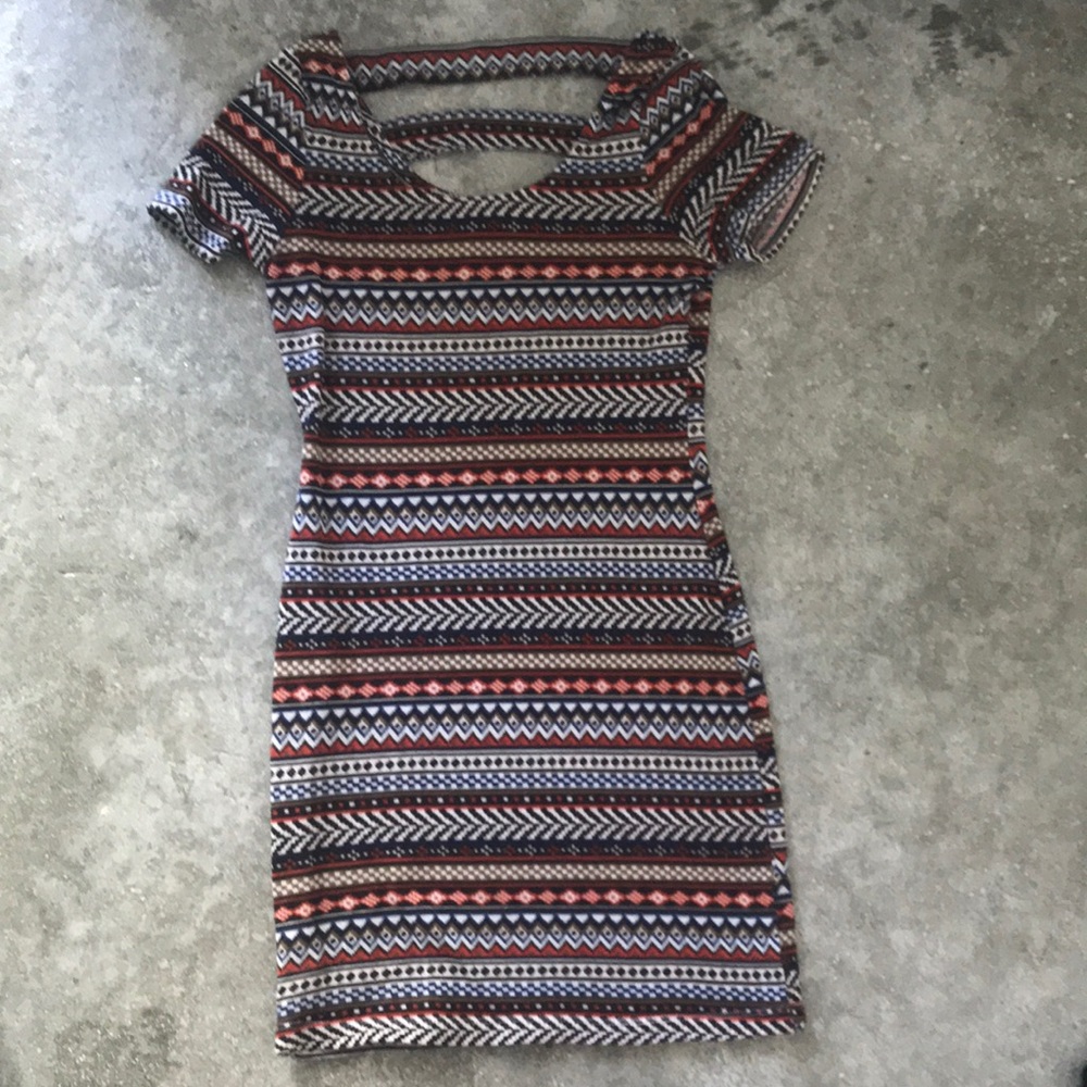 Tribal Print Mini Dress ~ Medium